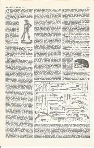 LAMINA 21385: Tipos de armas