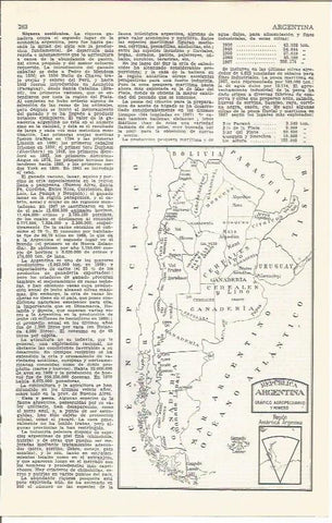 LAMINA 21383: Mapa de Argentina