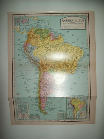 LAMINA 21371: Mapa de America del Sur