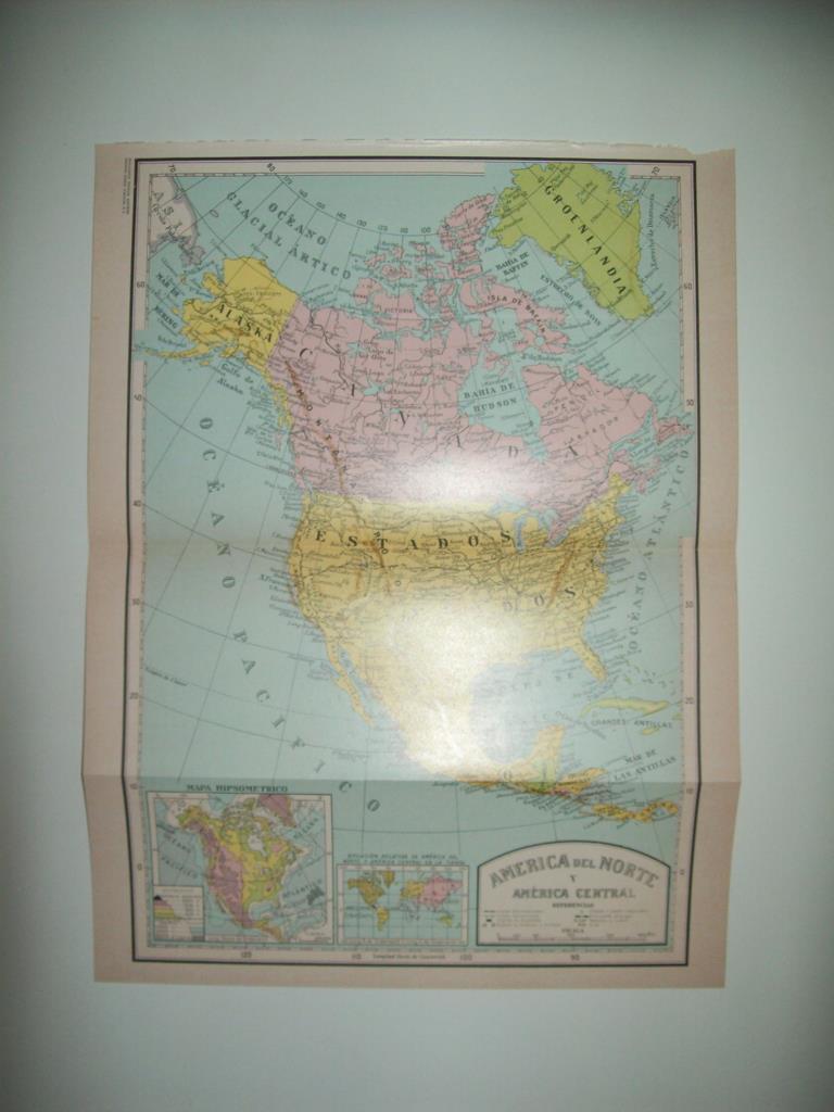 LAMINA 21368: Mapa de America del Norte y Central