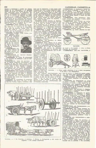 LAMINA 21441: Tipos de carretas