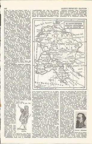LAMINA 21533: Mapa del Imperio Romano Germanico en el siglo XII