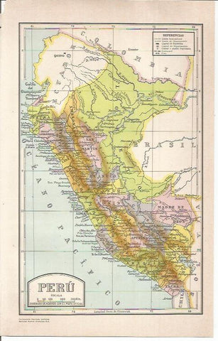 LAMINA 21472: Mapa de Peru