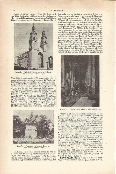 LAMINA 21194: Iglesia de Santa Maria en Logroño