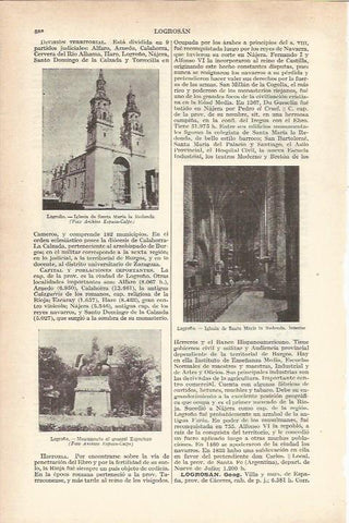 LAMINA 21194: Iglesia de Santa Maria en Logroño