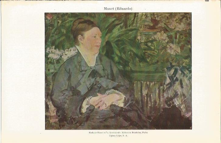 LAMINA 21227: Madame Manet, por E. Manet