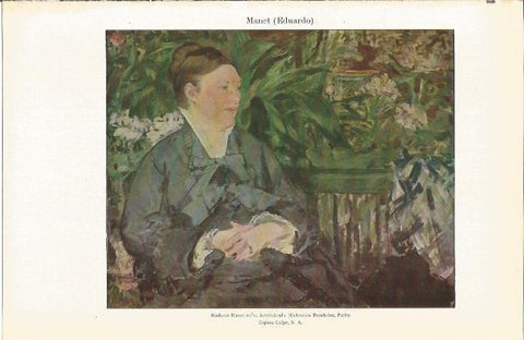 LAMINA 21227: Madame Manet, por E. Manet