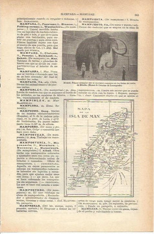 LAMINA 21225: Mapa de la Isla de Man