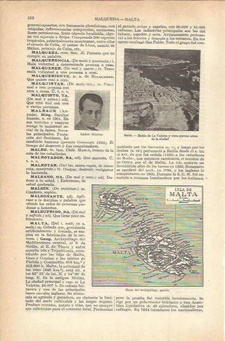 LAMINA 21221: Mapa de la Isla de Malta