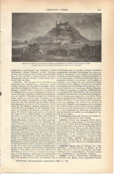 LAMINA 21182: Asalto de Lerida, cuadro frances del siglo XIX