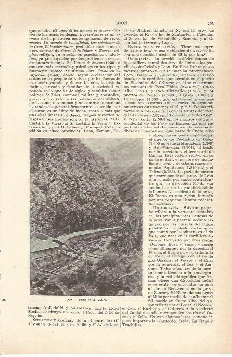 LAMINA 21178: Paso de la Gotera en Leon