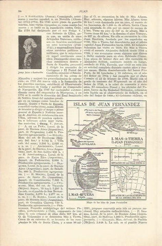 LAMINA 21159: Mapa de las islas de Juan Fernandez