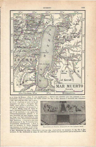 LAMINA 21305: Mapa del Mar Muerto