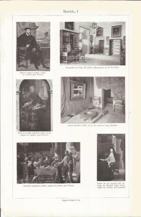 LAMINA 21304: Ejemplos de muebles