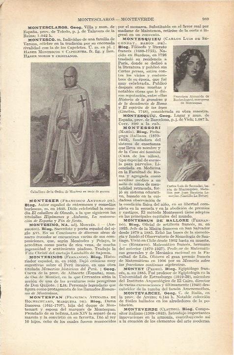 LAMINA 21295: Caballero de la Orden de Montesa