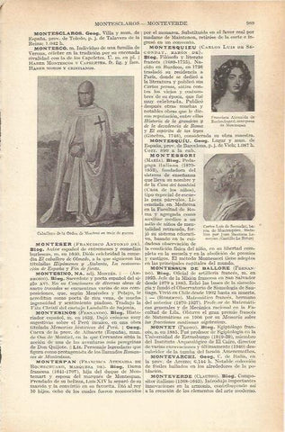 LAMINA 21295: Caballero de la Orden de Montesa