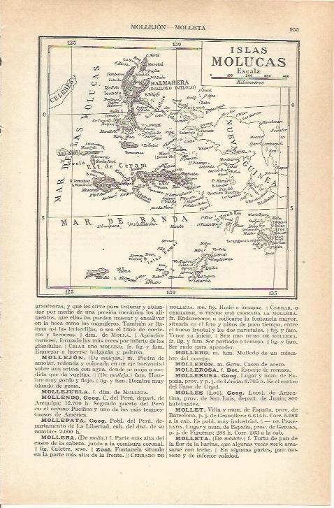 LAMINA 21289: Mapa de las Islas Moluscas