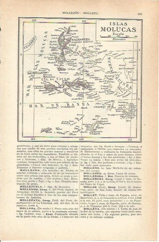 LAMINA 21289: Mapa de las Islas Moluscas