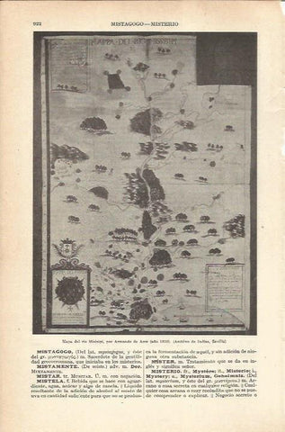 LAMINA 21287: Mapa del rio Mississipi por Armando de Arce