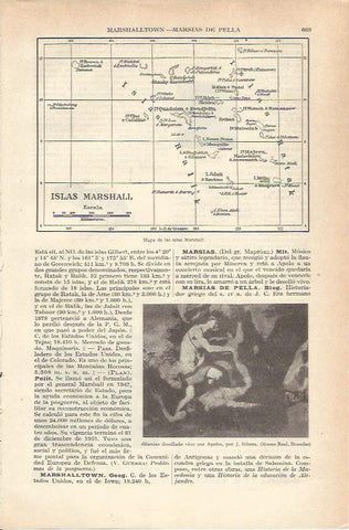 LAMINA 21247: Mapa de las Islas Marshall