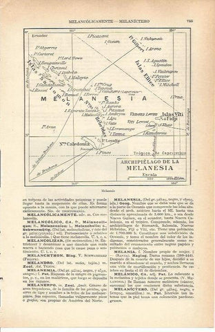 LAMINA 21263: Mapa del Archipielago de la Melanesia 