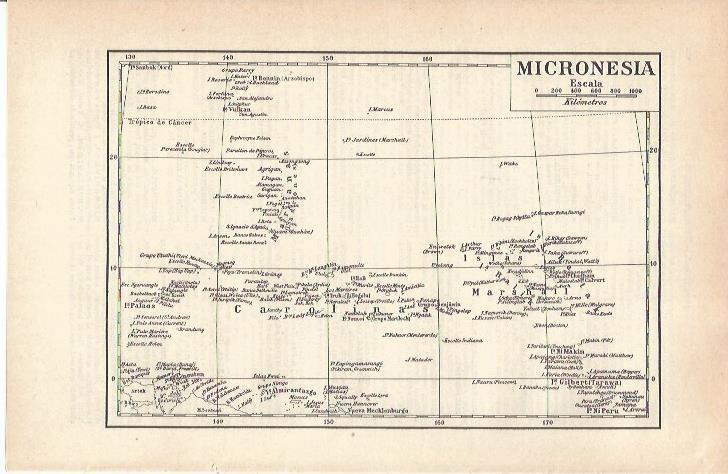 LAMINA 21279: Mapa de Micronesia