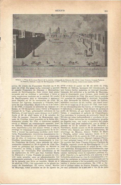 LAMINA 21275: Plaza Mayor de la ciudad de Mexico