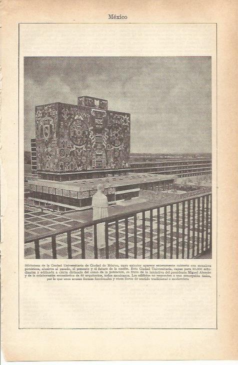 LAMINA 21273: Biblioteca de la Ciudad Universitaria de Mexico