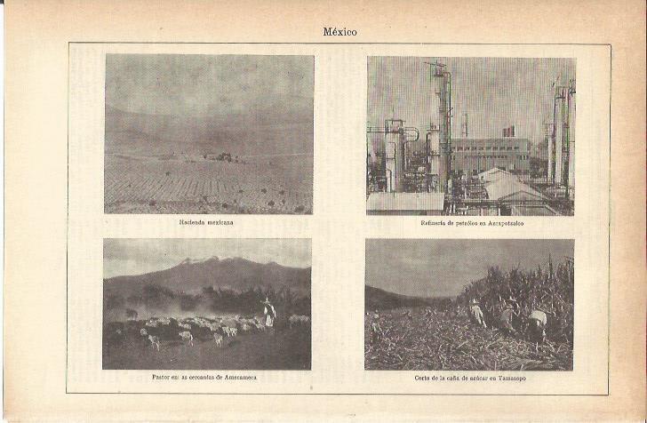 LAMINA 21271: Hacienda, refineria y campos de Mexico