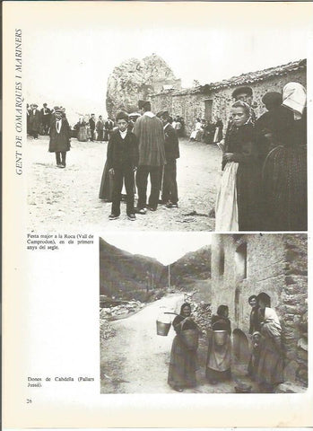 LAMINA 20671: Fiesta Mayor de Camprodon y mujeres de Cabdella