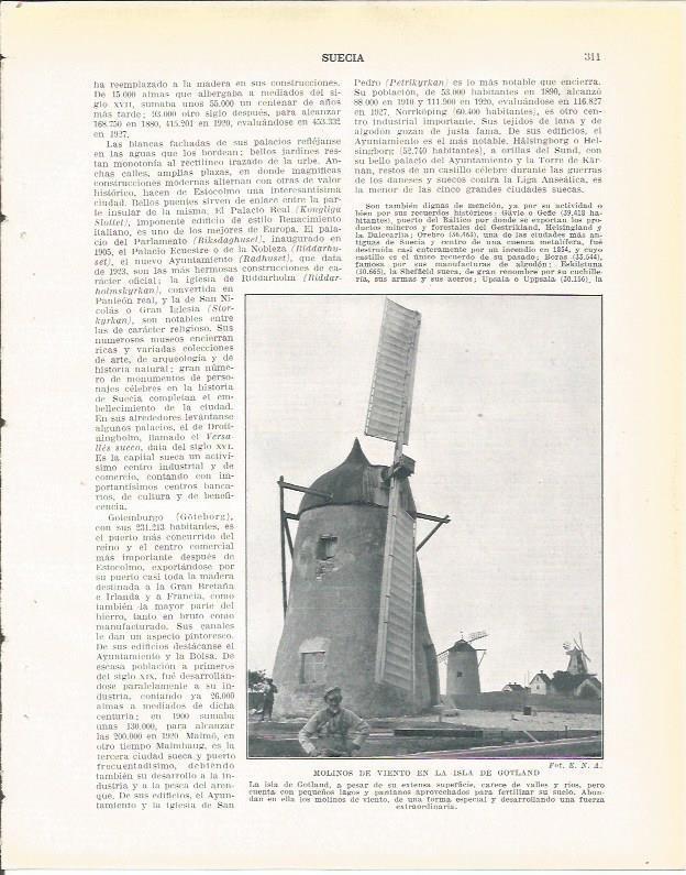 LAMINA 20984: Molinos de viento en la isla de Gotland, Suecia