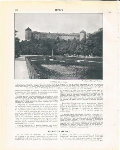 LAMINA 20981: Castillo de Upsala, Suecia