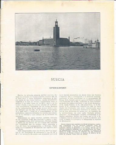 LAMINA 20972: Suecia