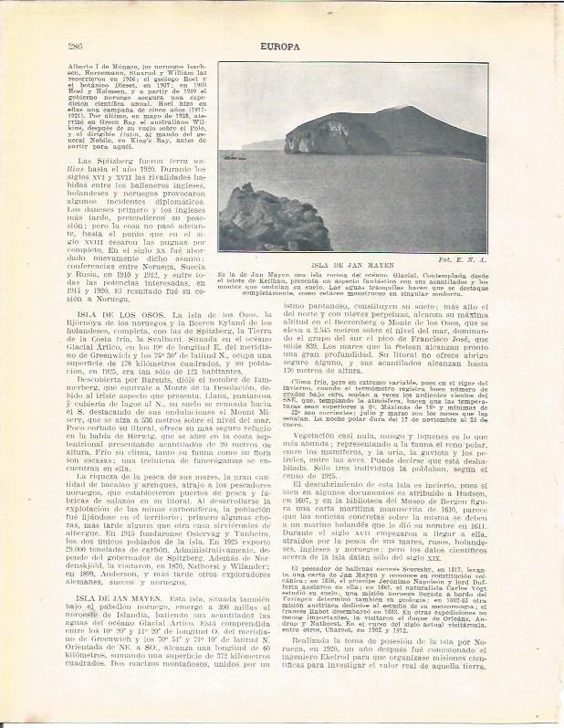 LAMINA 20971: Isla de Jan Mayen