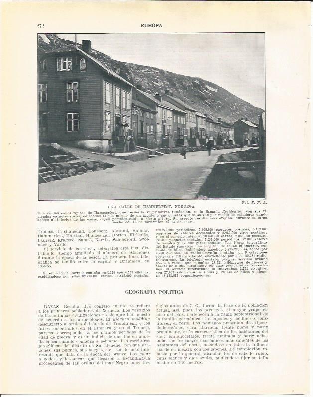 LAMINA 20963: Una calle de Hammerfest, Noruega