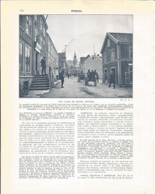 LAMINA 20962: Una calle de Molde, Noruega
