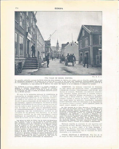 LAMINA 20962: Una calle de Molde, Noruega