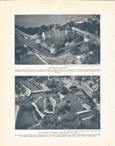LAMINA 20985: Castillo de Vadstena y Castillo de Orebro, Suecia