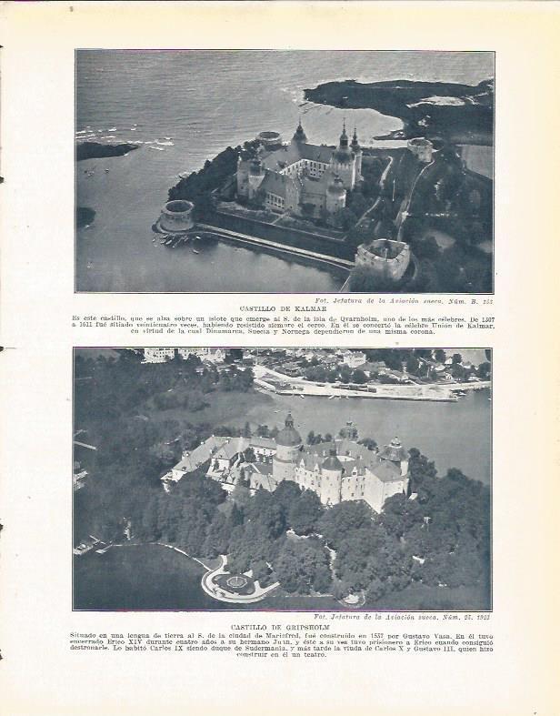 LAMINA 20986: Castillo de Kalmar y Castillo de Gripsholm, Suecia