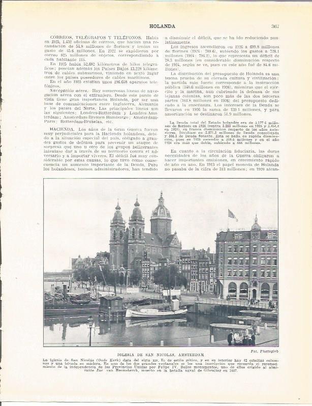 LAMINA 21013: Iglesia de San Nicolas en Amsterdam