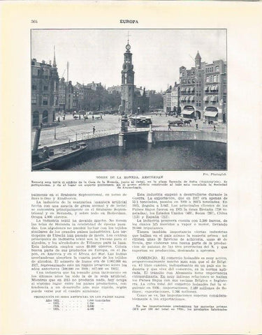 LAMINA 21011: Torre de la Moneda en Amsterdam