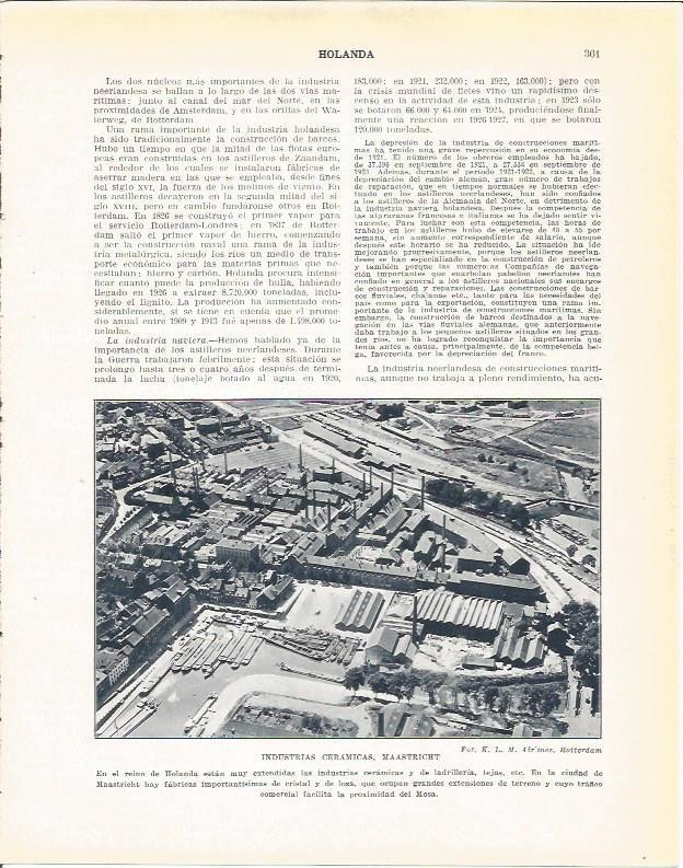LAMINA 21010: Industrias ceramicas en Maastricht, Holanda