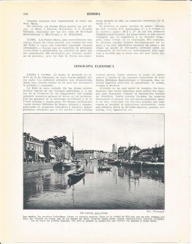 LAMINA 21007: Canal de Holanda