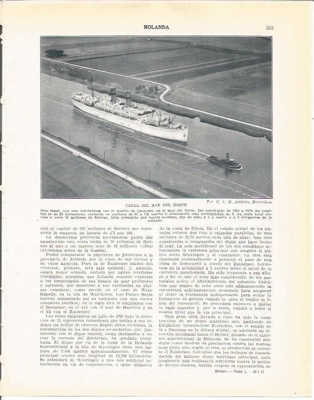 LAMINA 21006: Canal del Mar del Norte