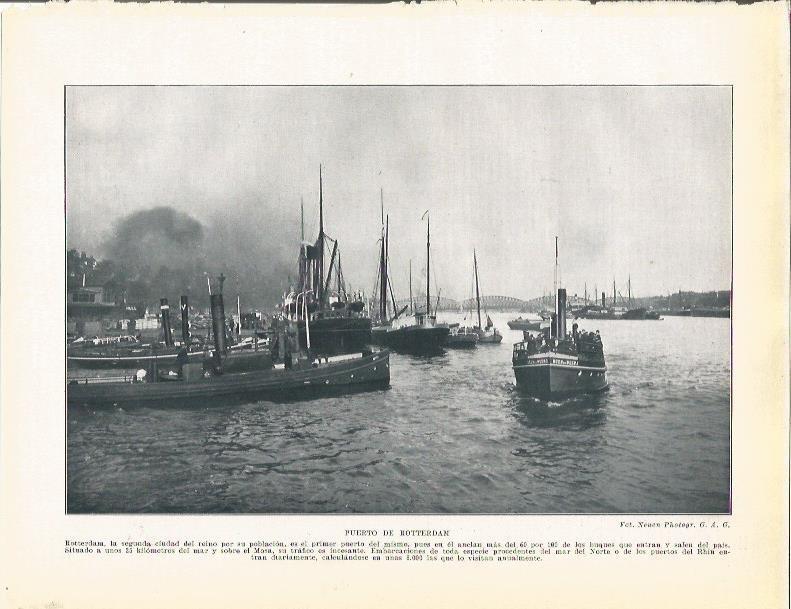 LAMINA 21005: Puerto de Rotterdam, Holanda