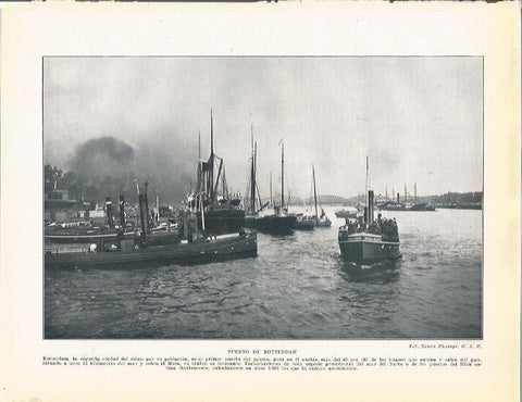 LAMINA 21005: Puerto de Rotterdam, Holanda