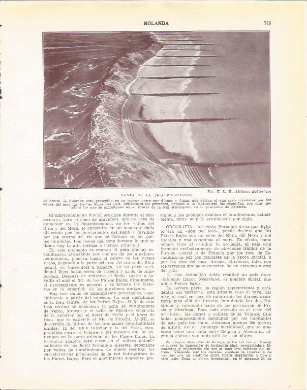 LAMINA 21003: Dunas en la isla Walcheren, Holanda