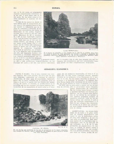 LAMINA 21000: Lago Thingvalla y Cascada de Oxara, Islandia