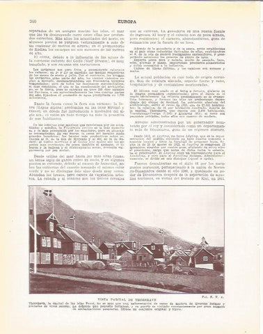 LAMINA 20998: Vista parcial de Thorshavn, Suecia