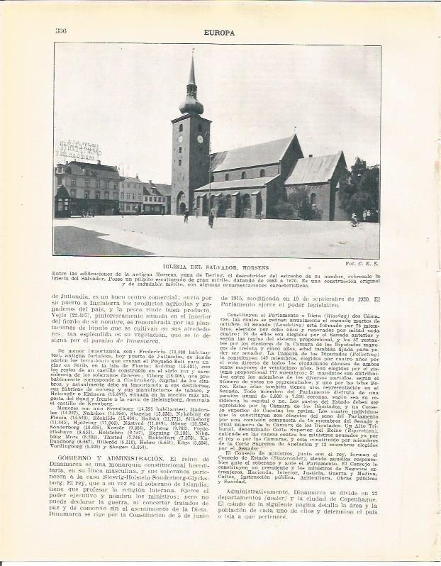LAMINA 20996: Iglesia del Salvador en Horsens, Suecia